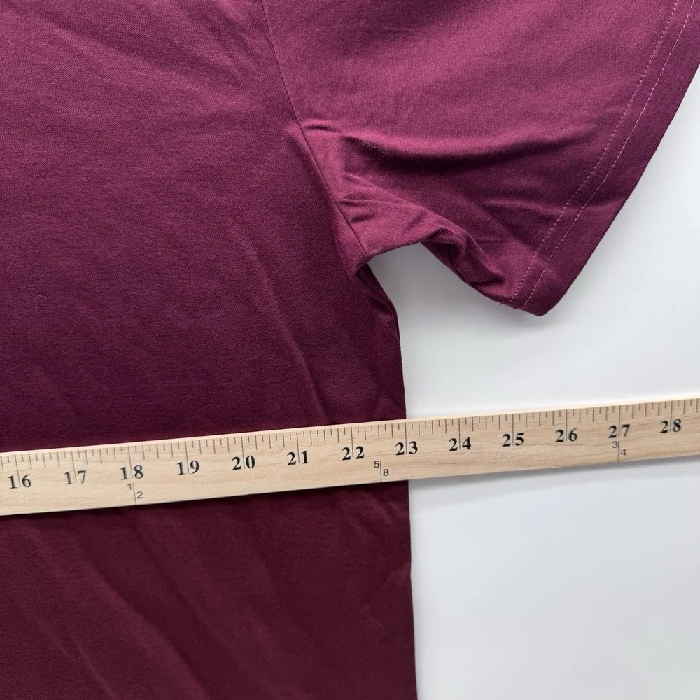 Polo Ralph Lauren Men's Burgundy Maroon Mercerized Cotton T-Shirt Size Large NWT